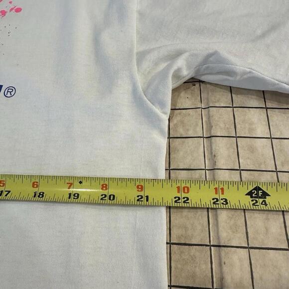 Vintage Fruit‎ Of The Loom Best T-Shirt XL Paint Walmart SUPERCENTER Paper Thin - Picture 9 of 10